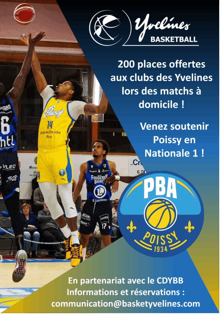 Opération “200 places Offertes” – Poissy Basket Association – Phase 2